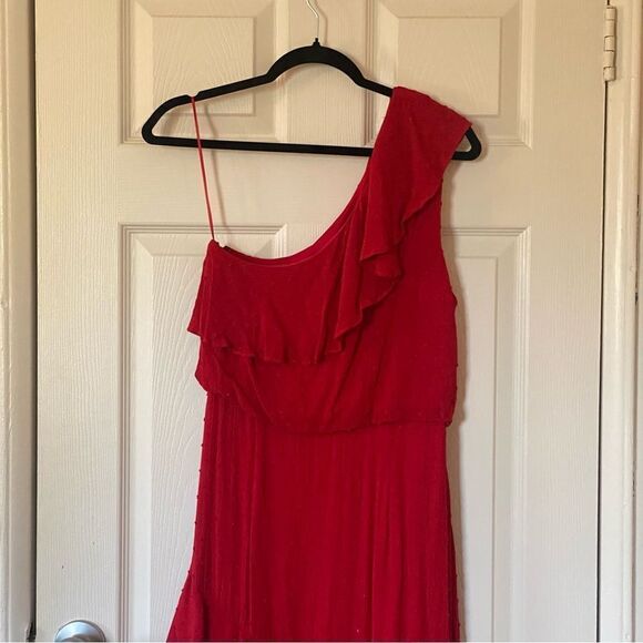WAYF Red Ruffle Dress - Picture 14 of 14